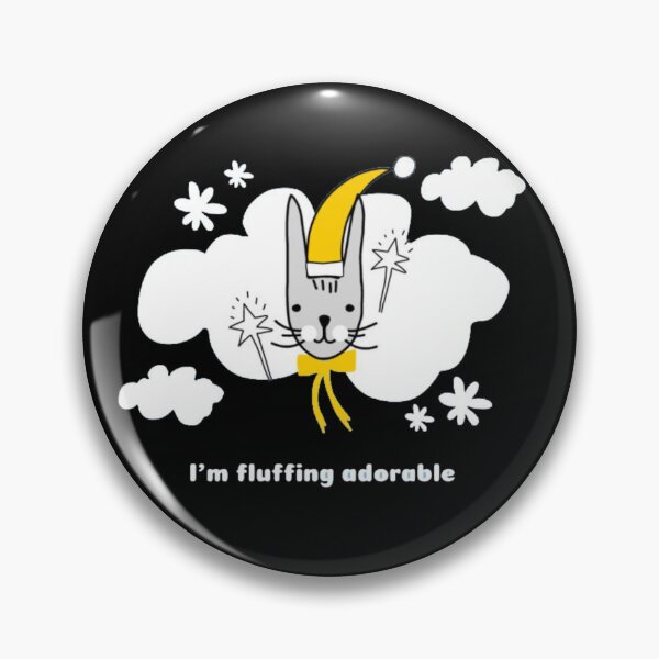 Item preview, I'm Fluffing Adorable - Cute Fluffy White Cat Pun designed and sold by GenZFashion000.