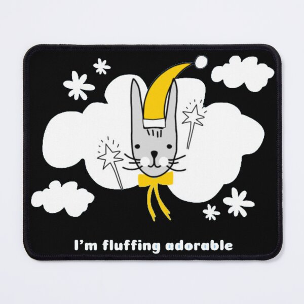 Item preview, I'm Fluffing Adorable - Cute Fluffy White Cat Pun designed and sold by GenZFashion000.