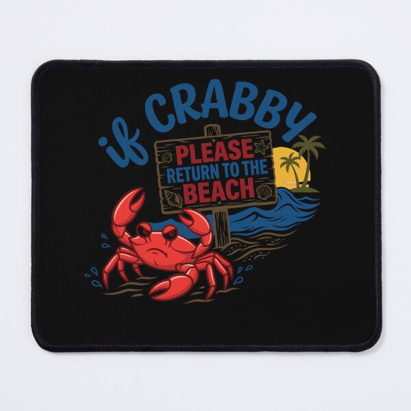 Item preview, Funny Grumpy Crab Beach Vacation Gift designed and sold by KroghDs.