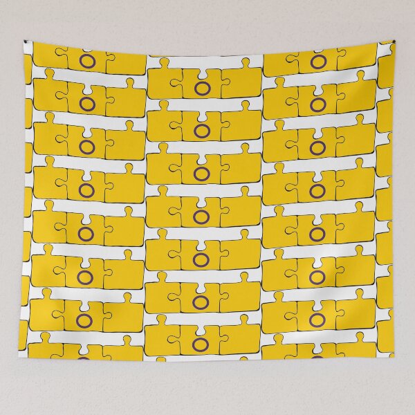 Item preview, Intersex Puzzle Pieces Pride Flag designed and sold by HarveyHandcraftsandDesigns.