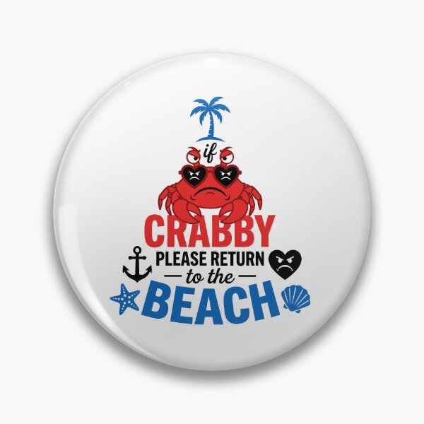 Item preview, Funny Grumpy Crab Beach Vacation Quote Gift designed and sold by KroghDs.