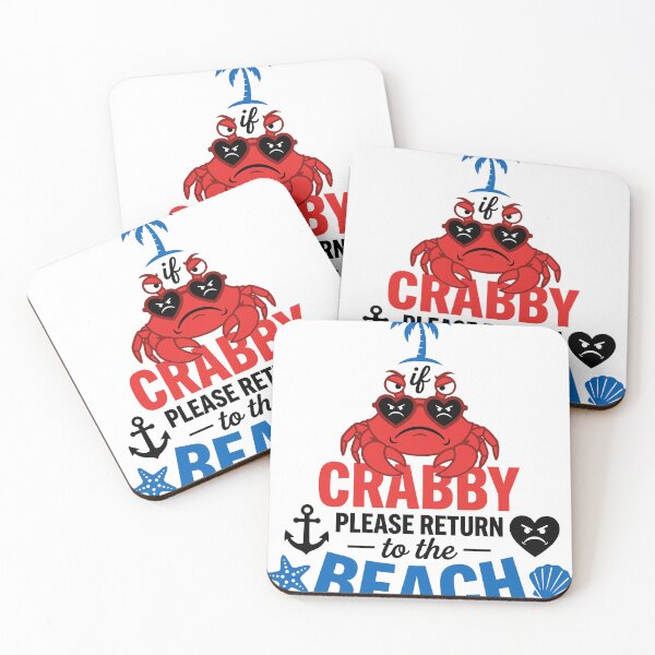 Item preview, Funny Grumpy Crab Beach Vacation Quote Gift designed and sold by KroghDs.
