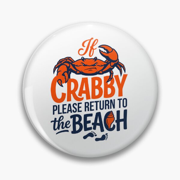Artikelvorschau, Lustiges Geschenk mit dem Spruch „Grumpy Crab Beach Vacation“ entworfen und verkauft von KroghDs.