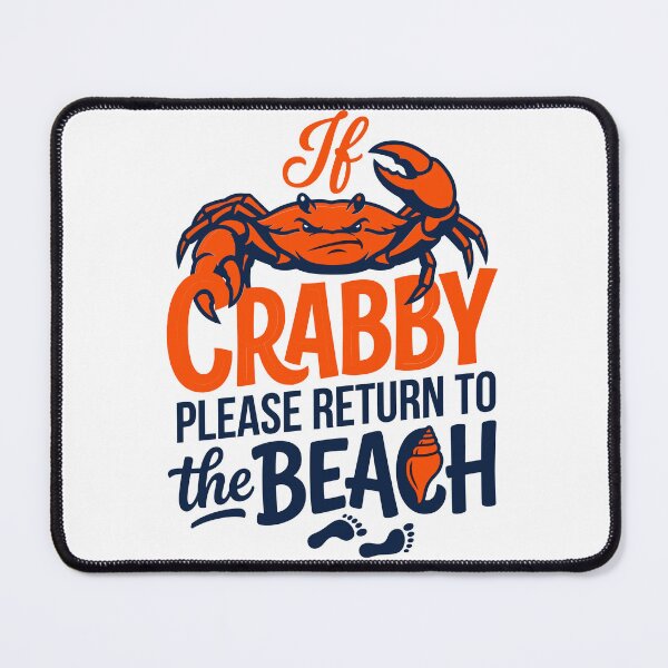 Item preview, Funny Grumpy Crab Beach Vacation Quote Gift designed and sold by KroghDs.