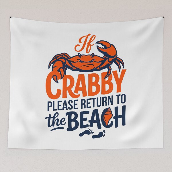 Item preview, Funny Grumpy Crab Beach Vacation Quote Gift designed and sold by KroghDs.