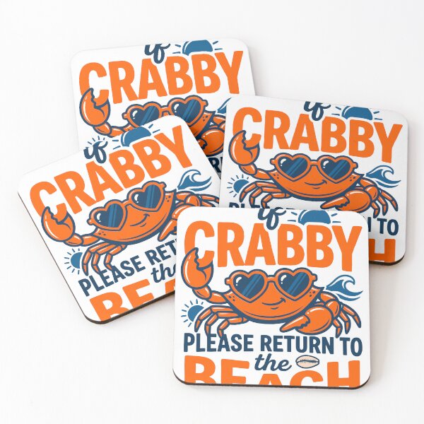 Item preview, Cute Heart Sunglasses Crab Beach Vacation Quote designed and sold by KroghDs.