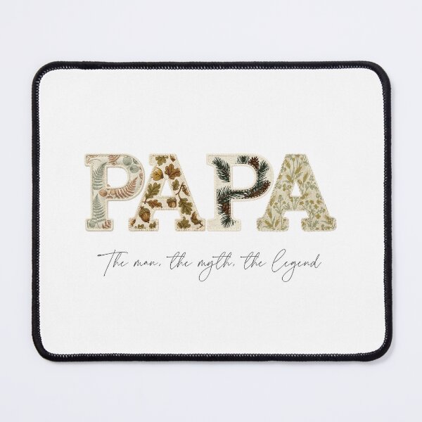 Item preview, Papa The Man The Myth The Legend Shirt Design Botanical Patchwork Vintage Gift designed and sold by Panom Suavichien.