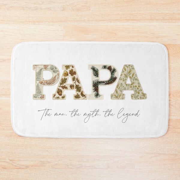 Item preview, Papa The Man The Myth The Legend Shirt Design Botanical Patchwork Vintage Gift designed and sold by Panom Suavichien.