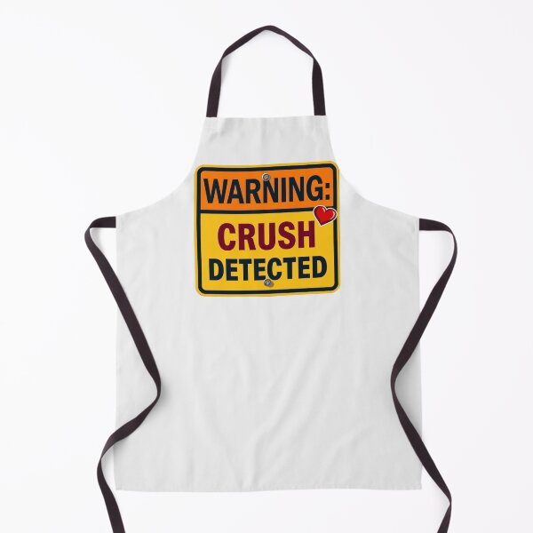 Item preview, Warning: Crush Detected designed and sold by TeeHee Puns.