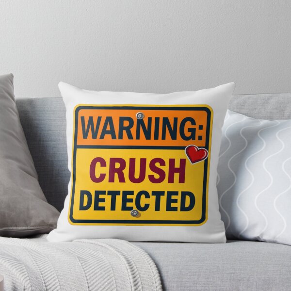 Item preview, Warning: Crush Detected - Cute Pun | TeeHee Puns Funny Design designed and sold by TeeHee Puns.
