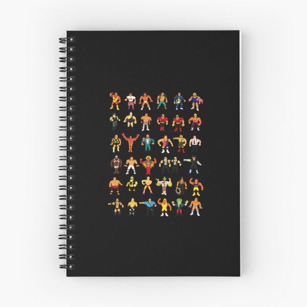 Aperçu de l'œuvre Figurines rétro de catcheurs, des superstars de catch vintage colorées créée et vendue par ToscaSamShop.