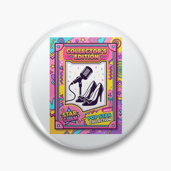 Item preview, Pop Star Collector Edition Memphis Style Art with Vibrant 90s Aesthetic designed and sold by SplashTastic.