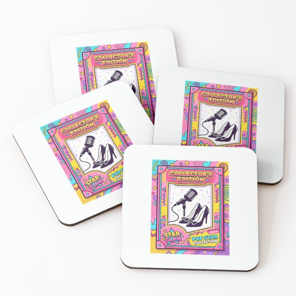 Item preview, Pop Star Collector Edition Memphis Style Art with Vibrant 90s Aesthetic designed and sold by SplashTastic.