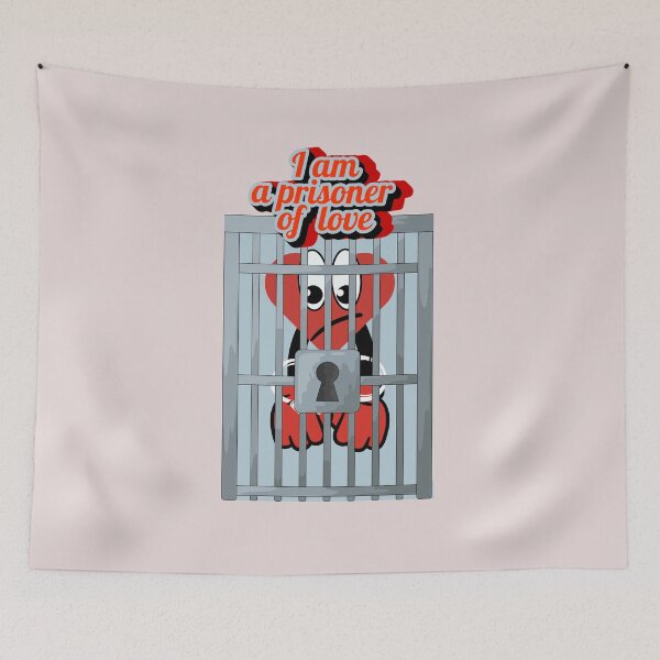 Item preview, Prisoner of Love – Funny Heart in Handcuffs Graphic T-Shirt designed and sold by Aimetoi.