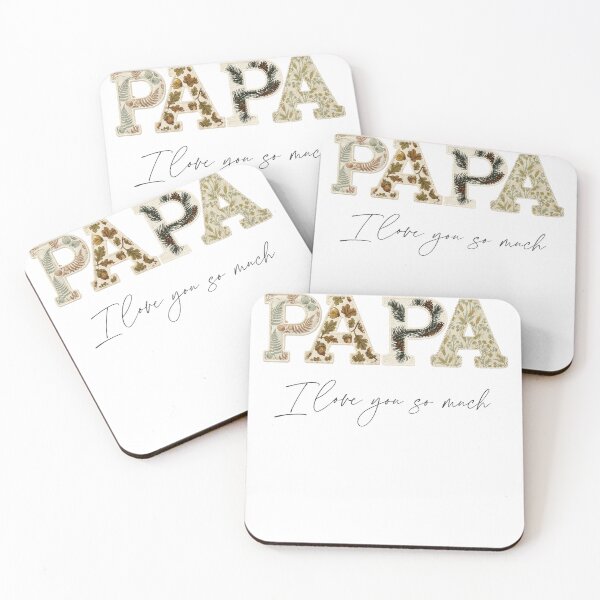 Item preview, Papa I Love You So Much Shirt Design Botanical Patchwork Cute Gift From Kids designed and sold by Panom Suavichien.