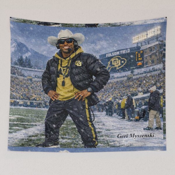 Item preview, Coach Prime Deion Sanders Colorado Buffaloes football designed and sold by The Art Queen Of Michigan .