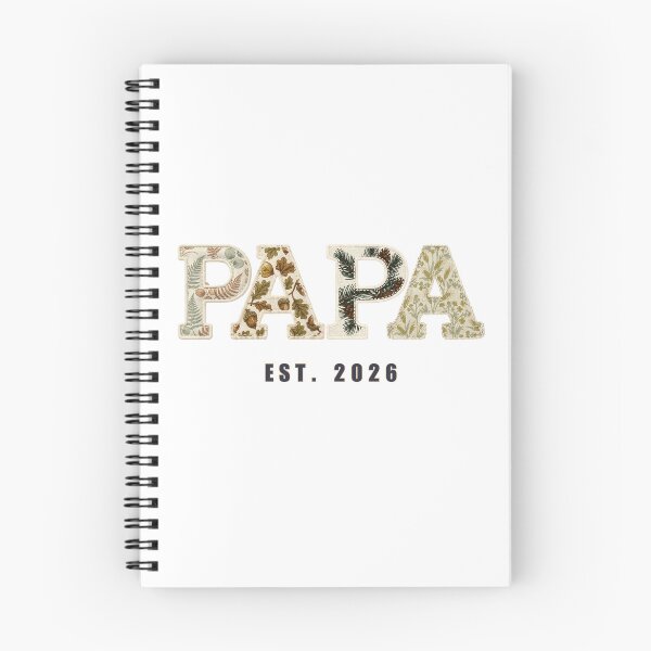 Item preview, Papa Est 2026 Shirt Design New Papa First Time Father Botanical Patchwork Gift designed and sold by Panom Suavichien.