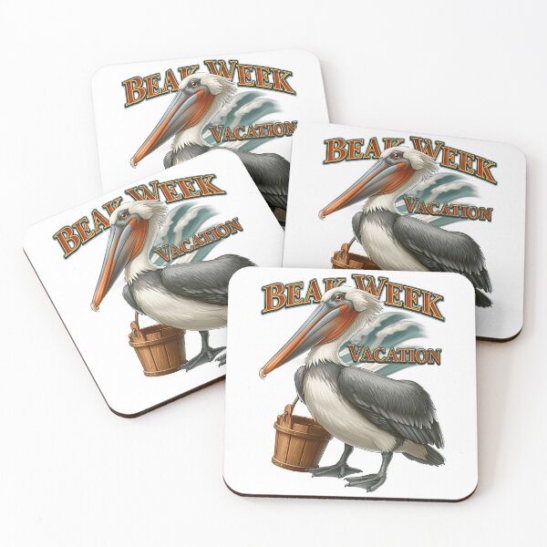 Item preview, Beak Week Vacation Pelican Beach Bird designed and sold by Marcikart.