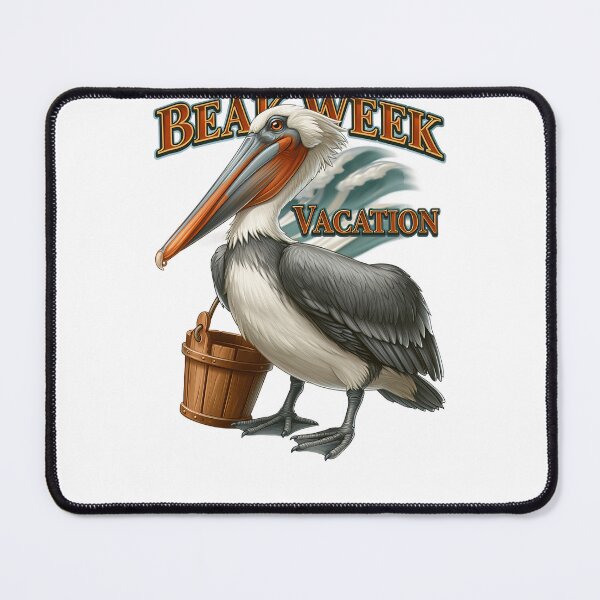 Item preview, Beak Week Vacation Pelican Beach Bird designed and sold by Marcikart.