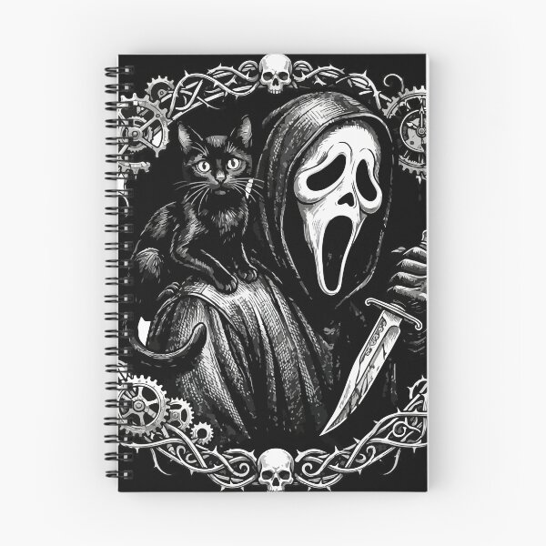 Item preview, Ghostface Gothic Steampunk Cat - Spooky Scream Slasher designed and sold by Brexmore3.