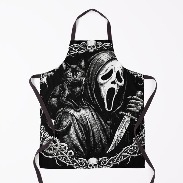 Item preview, Ghostface Gothic Steampunk Cat - Spooky Scream Slasher designed and sold by Brexmore3.