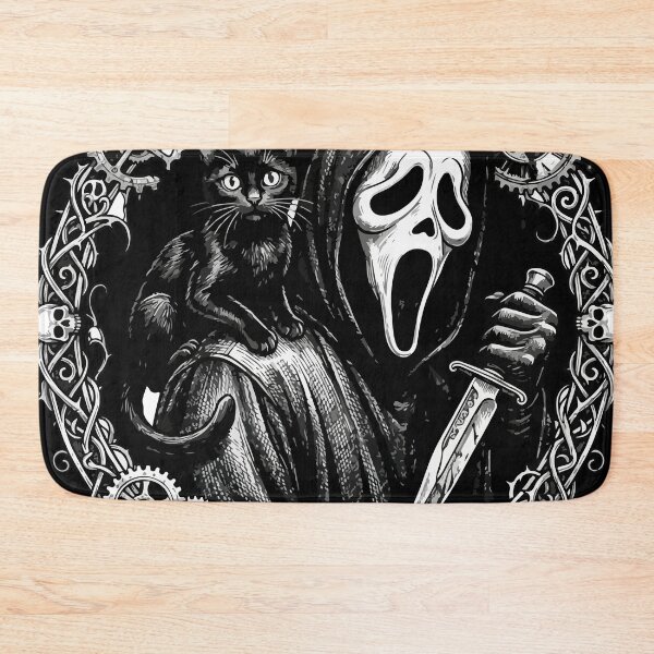 Item preview, Ghostface Gothic Steampunk Cat - Spooky Scream Slasher designed and sold by Brexmore3.