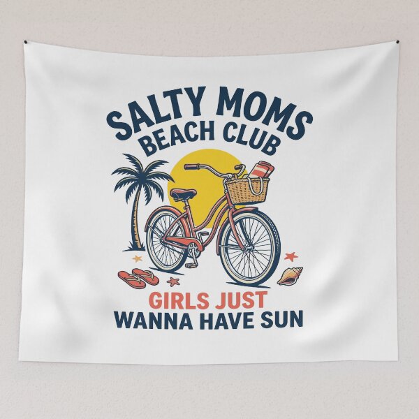 Item preview, Salty Moms Beach Club Cruiser Bike Girls Trip designed and sold by KroghDs.