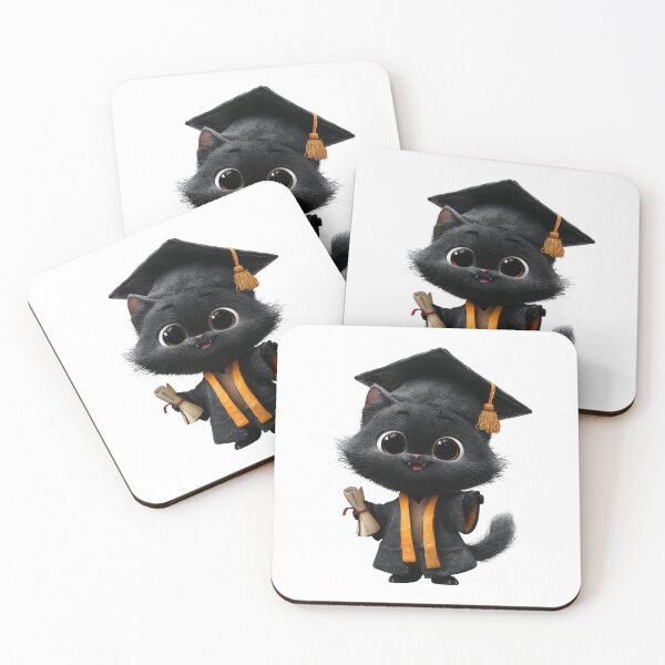 Item preview, Cute Black Cat Graduation Cap Gown Diploma Funny Cat Graduate Gift Class of 2026 Cat Lover designed and sold by CozyPawCo.