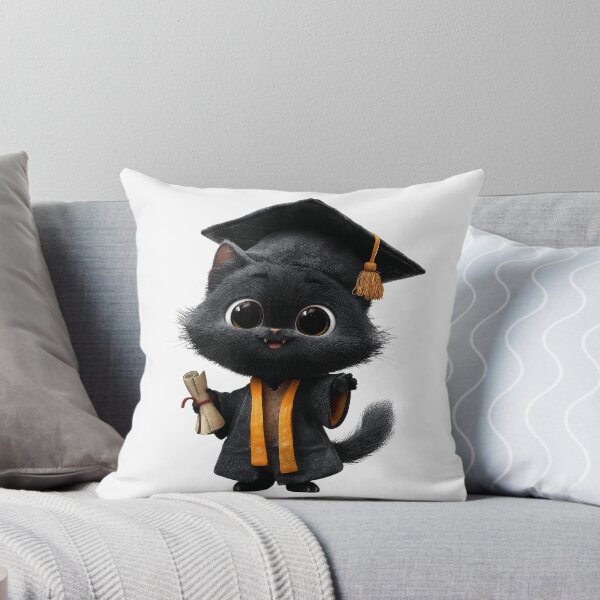 Item preview, Cute Black Cat Graduation Cap Gown Diploma Funny Cat Graduate Gift Class of 2026 Cat Lover designed and sold by CozyPawCo.