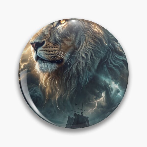 Item preview, Storm Lion Fantasy Ocean Ship Epic Artwork T-Shirt 2 designed and sold by canvahub.
