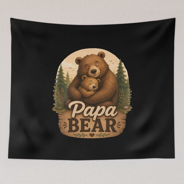 Item preview, Papa Bear Cute Woodland Father’s Day T-Shirt designed and sold by FestivityFinds.