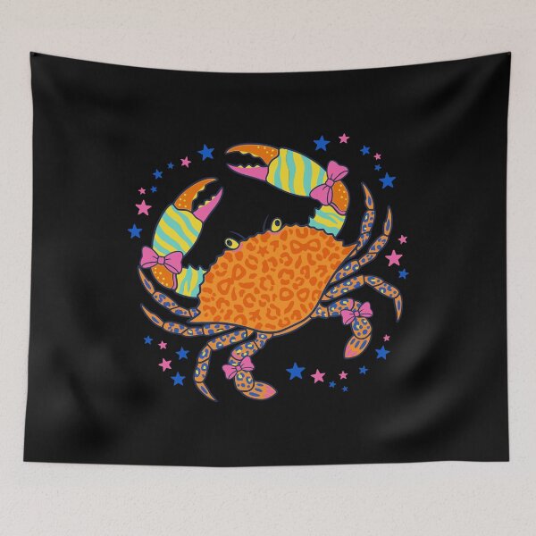 Item preview, Coquette Crab Leopard Print Preppy Summer Beach designed and sold by KroghDs.