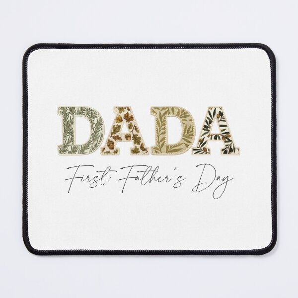 Item preview, First Fathers Day Dada Shirt New Dad Gift Botanical Patchwork Vintage Design designed and sold by Panom Suavichien.