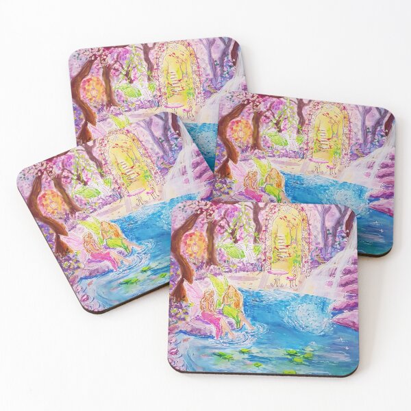 Item preview, Pink Fairy world in magical land designed and sold by ZiehrArt.