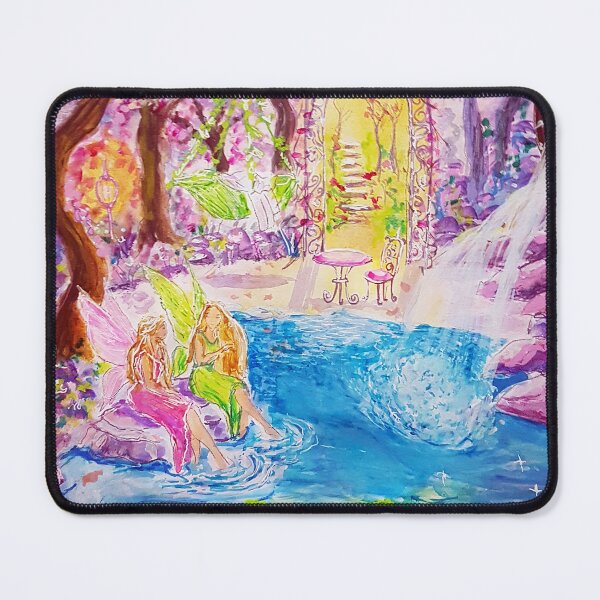 Item preview, Pink Fairy world in magical land designed and sold by ZiehrArt.