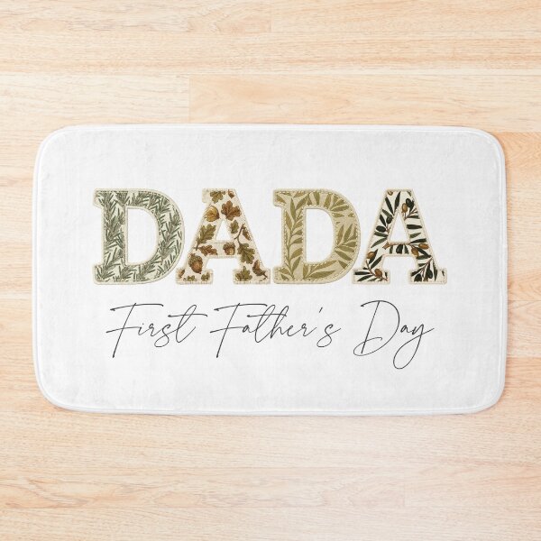 Item preview, First Fathers Day Dada Shirt New Dad Gift Botanical Patchwork Vintage Design designed and sold by Panom Suavichien.