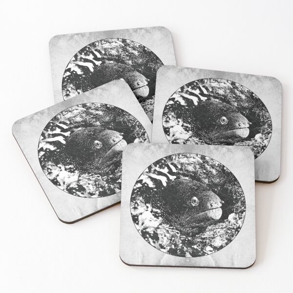 Item preview, Moray Eel Dark Ocean Natural History Circular Art designed and sold by Ghoul Enterprises.