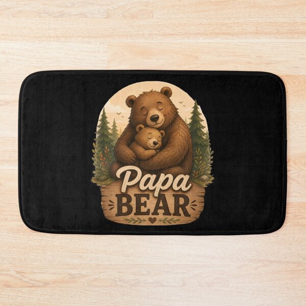 Item preview, Papa Bear Cute Woodland Father’s Day Sticker designed and sold by FestivityFinds.