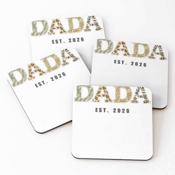Item preview, Dada Est 2026 Shirt Design New Dad First Time Father Botanical Patchwork Gift designed and sold by Panom Suavichien.