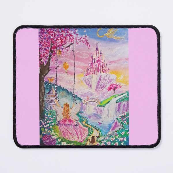 Item preview, Pink Fairyland magical castle designed and sold by ZiehrArt.