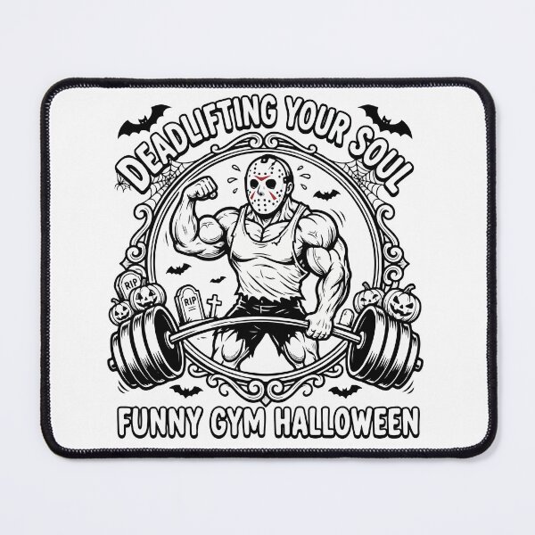 Item preview, Deadlifting Your Soul - Funny Jason Halloween Gym designed and sold by Brexmore3.