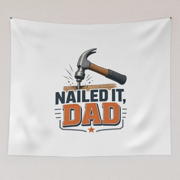 Item preview, Nailed It Dad Funny Hammer Coffee Mug for Handyman Fathers designed and sold by FestivityFinds.