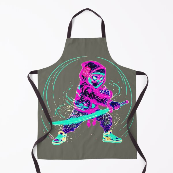 Item preview, Neon Ninja Stickers – Glow Art Designs designed and sold by Cyber-ART-Studio.