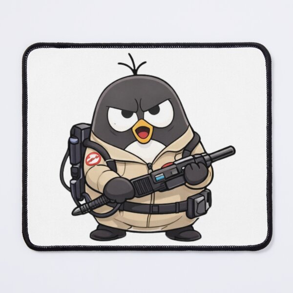 Item preview, Sci-fi cosplaying penguin - Paranormal ghost-catching squad designed and sold by PoppyThePenguin.