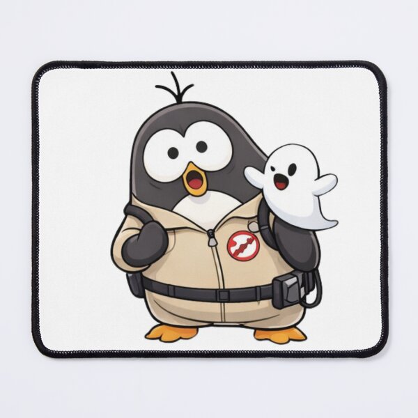 Item preview, Sci-fi cosplaying penguin - Paranormal ghost-catching squad designed and sold by PoppyThePenguin.