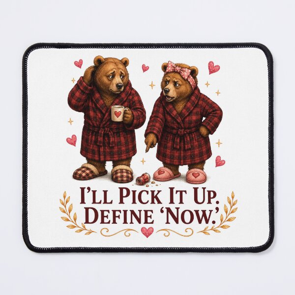 Item preview, Funny Husband Lazy Chores Married Couple Bear Humor Gift designed and sold by Gentlestate.