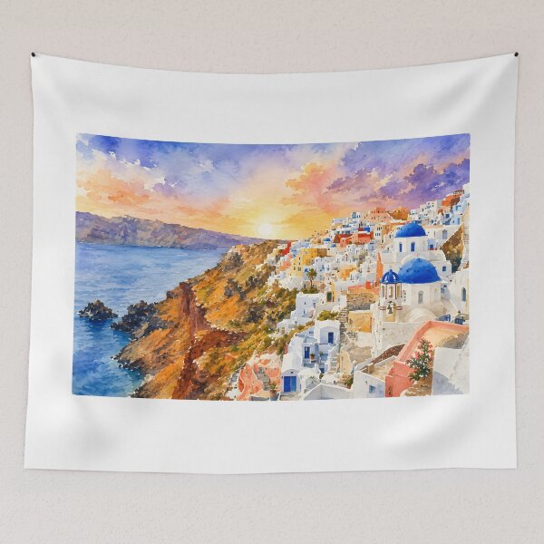 Item preview, Santorini Caldera designed and sold by HOMETOWN86.