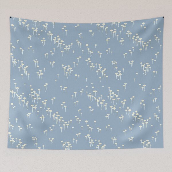 Item preview, Soft Blue Botanical Meadow Pattern designed and sold by trajeado14.