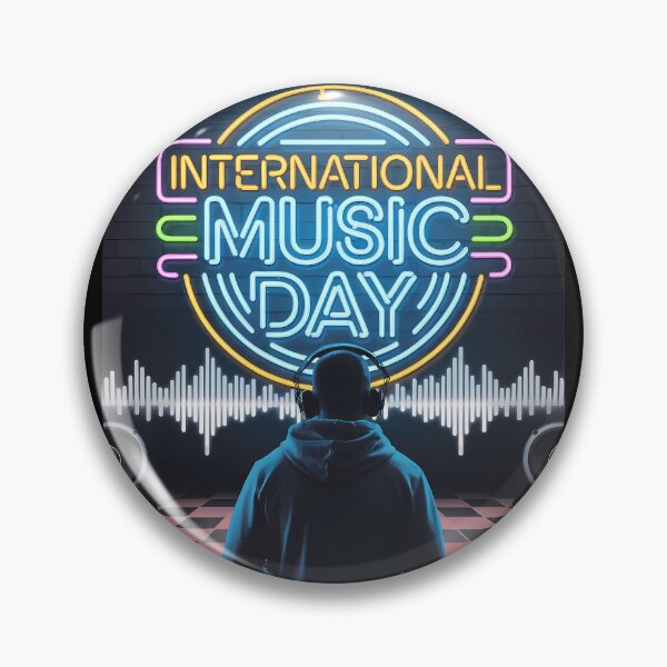 Item preview, Neon DJ Vibes - International Music Day designed and sold by Art-Arcade6.