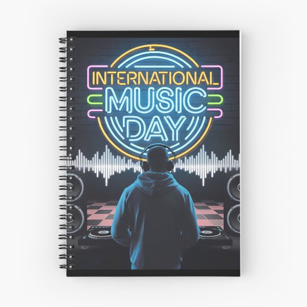 Item preview, Neon DJ Vibes - International Music Day designed and sold by Art-Arcade6.